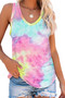 Multicolor Tie-dye Knit Tank