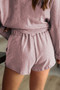 Pink Pocketed Knit Loungewear Set