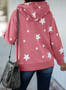 Hooded Cotton Blend Star Sweatshirt