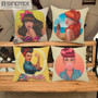 Cushion Cover Creative Cartoon Fashion Girl Pillow Case For Sofa/Car Cushion Home Decorate Pillows Cover Pillowcase 1 PCS/Lot