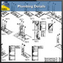 Plumbing Detail Design in autocad dwg files