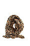 Designer Pleated Leopard Print Scarf