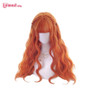 L-email Wig Long Orange Lolita Wigs Woman Hair Wavy Cosplay Wig Halloween Harajuku Wigs Heat Resistant Synthetic Hair