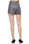 Faux Suede Snake Print Mini Shorts