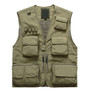 Outdoor Cargo Fishing Vests Multi-pockets Thin Plus Size