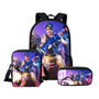 3PCS/Set  Battle Royal Student Backpack