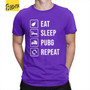 Eat Sleep PUBG Repeat T Shirts