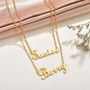 Custom Double Layer Name Necklace For Female