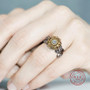 Sunflower Crystal Rings