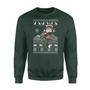 Cat Playing Christmas- Standard Crew Neck Sweatshirt