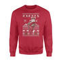 Cat Playing Christmas- Standard Crew Neck Sweatshirt