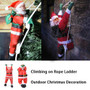 Santa Claus Doll Climbing Ladder Rope