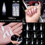 Ballerina Stiletto Coffin Rounded Square False Nail Tips