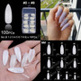 Ballerina Stiletto Coffin Rounded Square False Nail Tips