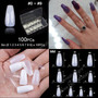 Ballerina Stiletto Coffin Rounded Square False Nail Tips