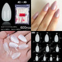 Ballerina Stiletto Coffin Rounded Square False Nail Tips