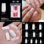 Ballerina Stiletto Coffin Rounded Square False Nail Tips