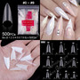 Ballerina Stiletto Coffin Rounded Square False Nail Tips