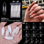 Ballerina Stiletto Coffin Rounded Square False Nail Tips