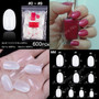 Ballerina Stiletto Coffin Rounded Square False Nail Tips