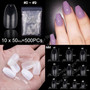 Ballerina Stiletto Coffin Rounded Square False Nail Tips