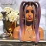 Ombre Pink Human Hair Wig