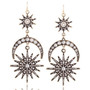 Sun Moon Stars Mystic Drop Earrings