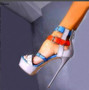 Peep Toe Buckle Strap Thin Heels Sandals Shoes Woman Plus Size 4-20