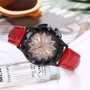 Rose Gold Flower Rhinestone Watch Luxury