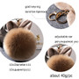 Pom Pom Keychains Fake Rabbit fur ball key chain porte clef pompom de fourrure fluffy Bag Charms bunny keychain Keyring