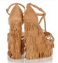 Tassels wedge sandals high platform height