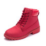 Winter boots women lace-up winter ankle boots