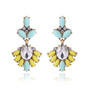 Drop rhinestone earrings