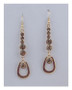 Drop rhinestone earrings