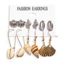 Tassel Drop Earrings Set For Women Girl Boho Fashion Geometric