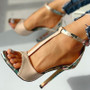 Stiletto patterned High Heel Sandals