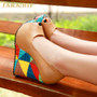 Colorful Printed Wedges Heel Peep Toe Platform