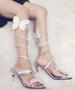 Flat Wedge High Heels Crystal Women Gladiator Butterfly Sandals