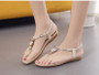 Classic rhinestone 35-42 women shoes flat sandals 278