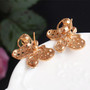 RHINESTONE BUTTERFLY EARRINGS