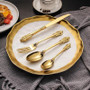 24 Piece Luxury Silver Cutlery Dinner 18/10 Stainless Steel Tableware Set