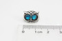 Small Crystal Vintage Bronze Owl Stud Earrings