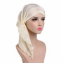 Soft Ruffle Pre-Tied Headwear Bandana Headscarf Tichel