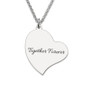 JOSEOD Custom Gift Heart Shaped Photo Necklace