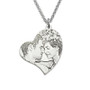 JOSEOD Custom Gift Heart Shaped Photo Necklace