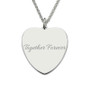 JOSEOD Customized Heart Color Photo Engraved Necklace