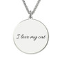 JOSEOD Pet Photo Engraved Necklace