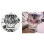 JOSEOD Pet Photo Engraved Necklace