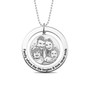 JOSEOD Custom Engraved Circle Photo Necklace