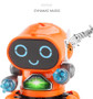 DIGITBLUE® Electric Six-claw Robot DIY Toy Arming Swing Dancing Fish Small Music Children Shaking  Educational Toys With Lights Toy Gift